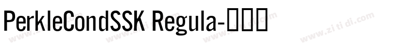 PerkleCondSSK Regula字体转换 PerkleCondSSK Regula字体转换